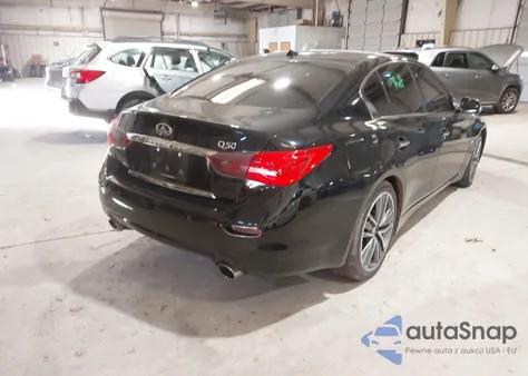 2016 Infiniti Q50 3.0T Premium z USA, uszkodzony, nr VIN JN1EV7AP1GM300650